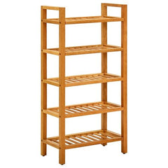 vidaXL Shoe Rack with 3 Shelves 50x27x60 cm Solid Oak Wood
