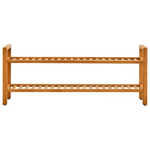 vidaXL Shoe Rack with 3 Shelves 50x27x60 cm Solid Oak Wood