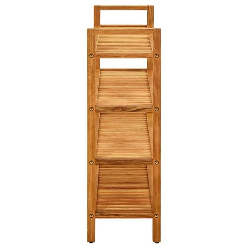 vidaXL Shoe Rack with 3 Shelves 50x27x60 cm Solid Oak Wood