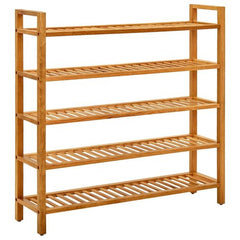 vidaXL Shoe Rack with 3 Shelves 50x27x60 cm Solid Oak Wood