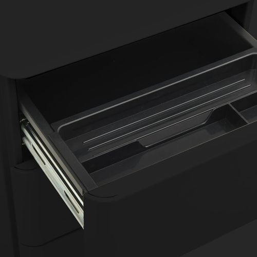 vidaXL Mobile File Cabinet White 30x45x59 cm Steel