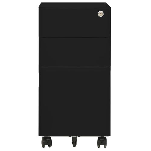 vidaXL Mobile File Cabinet White 30x45x59 cm Steel