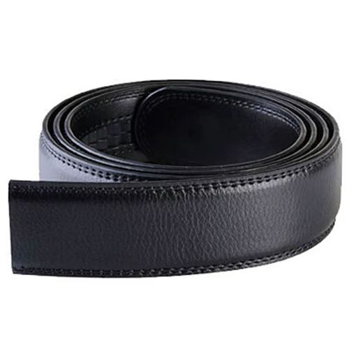 CEXIKA Genuine Leather No Buckle Belt - Casual Style 3.5cm Wide - 170cm / black