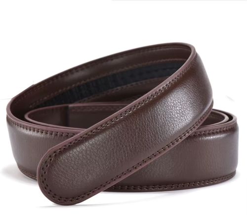 CEXIKA Genuine Leather No Buckle Belt - Casual Style 3.5cm Wide