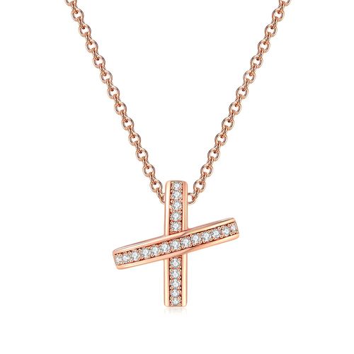 ZHOUYANG Cross Pendant Necklace - Elegant Design for Weddings