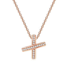 ZHOUYANG Cross Pendant Necklace - Elegant Design for Weddings