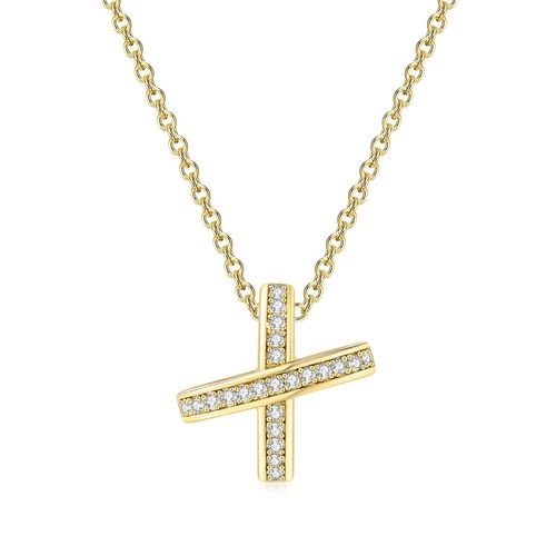 ZHOUYANG Cross Pendant Necklace - Elegant Design for Weddings - N205