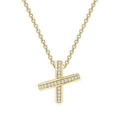 ZHOUYANG Cross Pendant Necklace - Elegant Design for Weddings