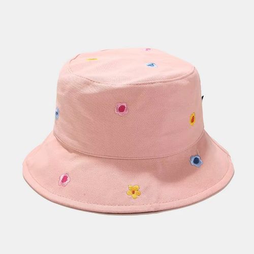 Casual Cotton Bucket Hat - Sun Protection for All Seasons - Pink