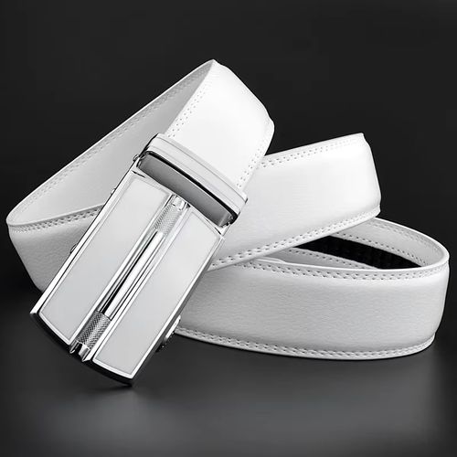 CEXIKA Genuine Cowskin Leather Belt - Automatic Buckle for Jeans