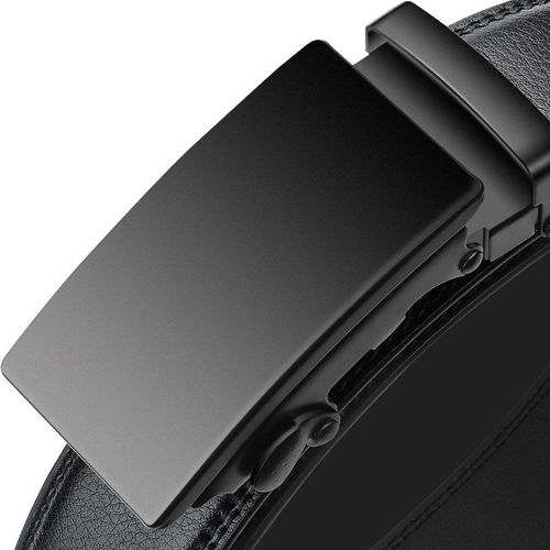 HALOCOWCOW Genuine Leather Belt with Automatic Buckle - Fashionable & Durable - 130cm / B