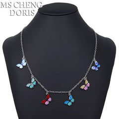 MSCHENGDORIS Trendy Pendant Necklace - Stylish Acrylic Plant Design