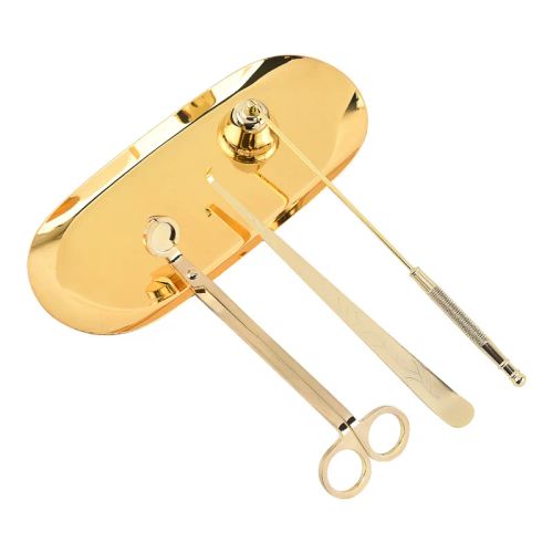 Ins Luxury Candle Accessory Set - Premium Quality Candle Tools for Home Decor - Gold 4pcs