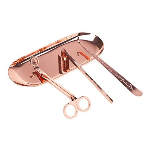 Ins Luxury Candle Accessory Set - Premium Quality Candle Tools for Home Decor - Rose Gold 4pcs B