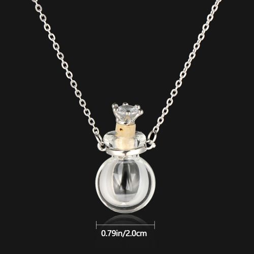 BAYABAYA Perfume Necklace - Trendy Glass Design for Aromatherapy - Ball
