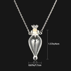 BAYABAYA Perfume Necklace - Trendy Glass Design for Aromatherapy