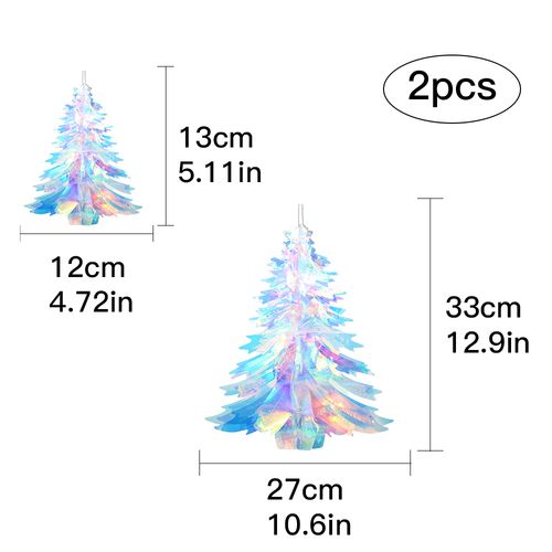 Parehope Iridescent Star Ceiling Fan Curtains for Festive Decor - Christmas Trees