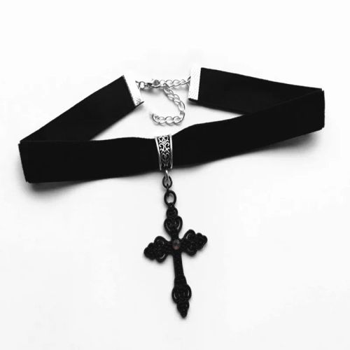 ADARJW Neo-Gothic Pendant Necklace with Gift Bag - 19 Inch Fashion Necklace - Black Gun Plated