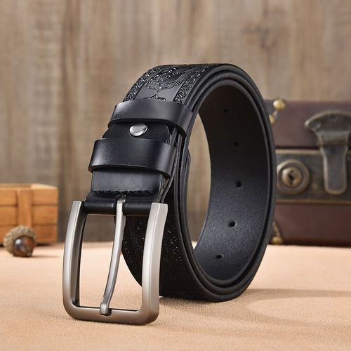 MEDYLA High-Quality Cow Leather Belt - Authentic Style & Comfort