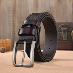 MEDYLA High-Quality Cow Leather Belt - Authentic Style & Comfort
