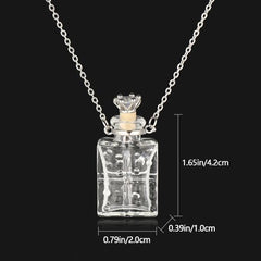 BAYABAYA Perfume Necklace - Trendy Glass Design for Aromatherapy