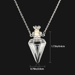 BAYABAYA Perfume Necklace - Trendy Glass Design for Aromatherapy