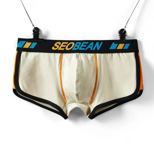SEOBEAN Breathable Cotton Boxers for Ultimate Comfort - Men’s Underwear - Beige / XXL
