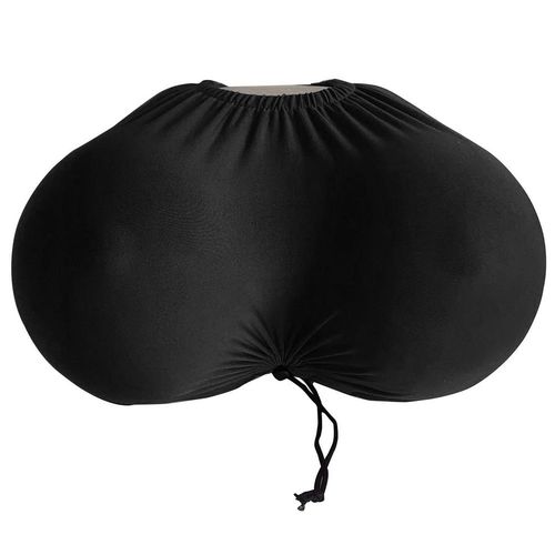 Luxurious Memory Foam Breast Pillow with Designer Case for Comfort - Black
