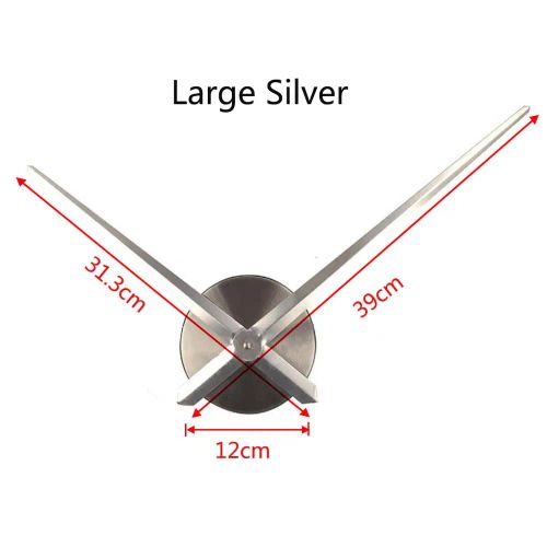 Large DIY Wall Clock Mechanism Set - Replacement for Home Decor
