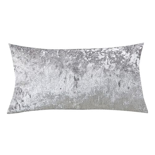 CANIRICA Soft Velvet Cushion Covers - Luxurious Home Decor 30x50cm - Silver / 30x50cm