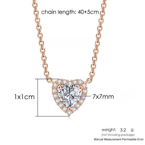 StoneAge Aesthetic Heart Pendant Necklace - Shiny Fashion Jewellery - N323