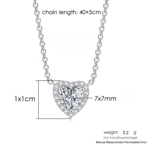 StoneAge Aesthetic Heart Pendant Necklace - Shiny Fashion Jewellery