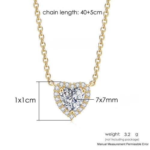 StoneAge Aesthetic Heart Pendant Necklace - Shiny Fashion Jewellery