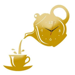 Kettle Clock - Modern Acrylic Design for Living Room Decor