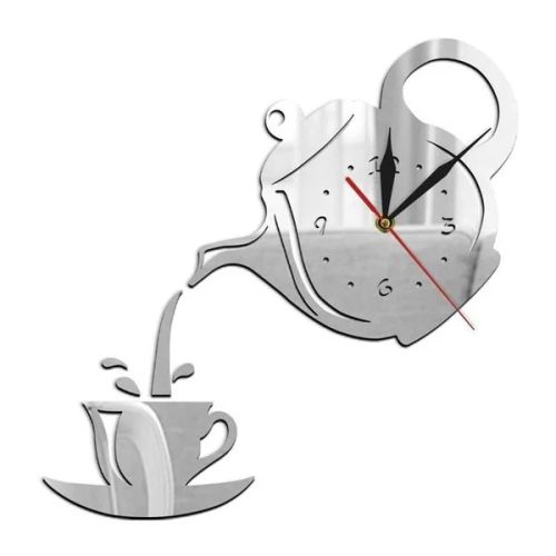 Kettle Clock - Modern Acrylic Design for Living Room Decor