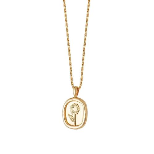 MamacitaSlay Elegant Bohemia Necklace with 18k Gold Plating - Sunflower