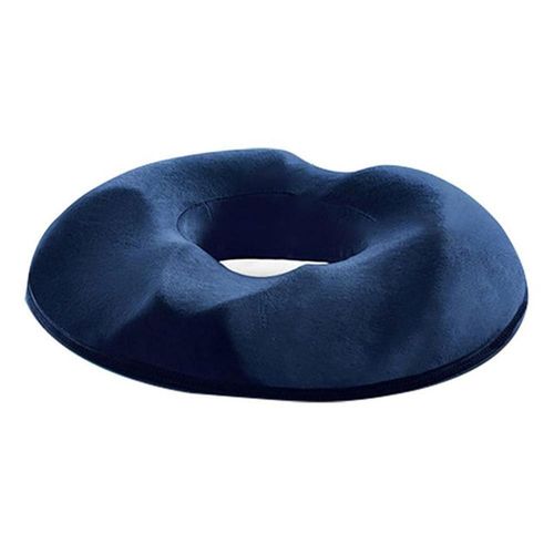 Comfort Memory Foam Seat Cushion for Tailbone Relief & Posture Support - Dark blue / male