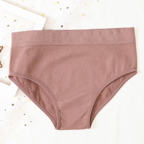 OllyMurs High-Rise Shapewear Briefs - Comfortable & Breathable Women’s Underwear - bean paste / M