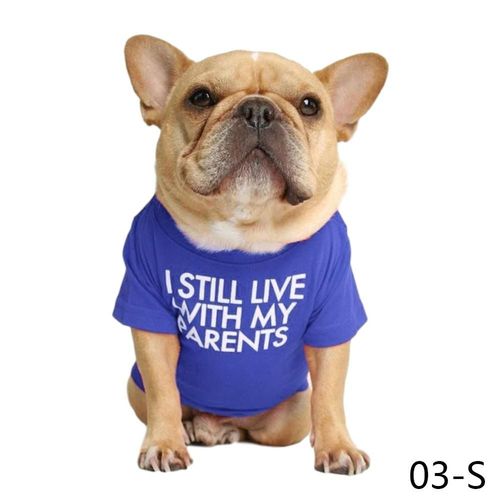Stylish Pet Clothes - Soft Durable & Comfortable T-Shirt for Dogs - Blue / S
