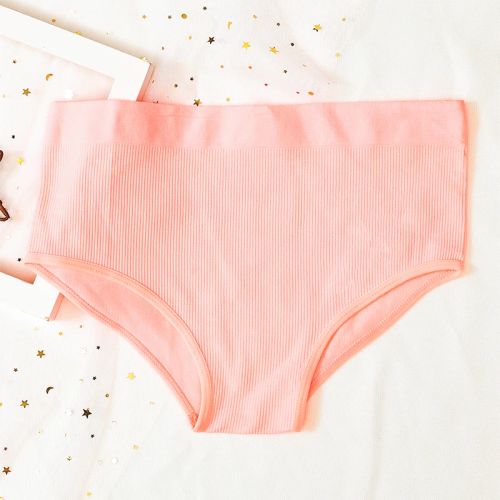 OllyMurs High-Rise Shapewear Briefs - Comfortable & Breathable Women’s Underwear - coral / L