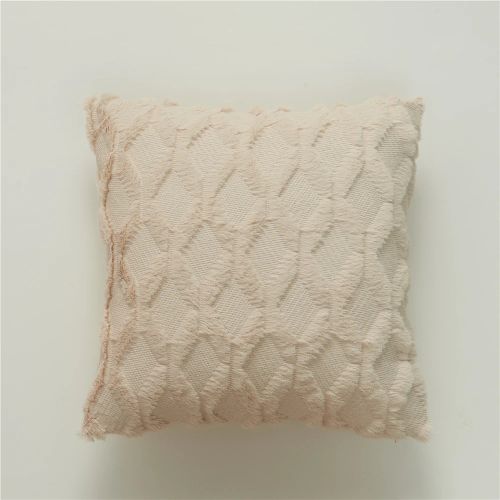 CANIRICA Plush Geometric Cushion Cover for Nordic Home Decor 45x45cm