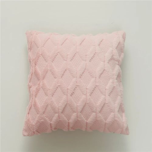 CANIRICA Plush Geometric Cushion Cover for Nordic Home Decor 45x45cm
