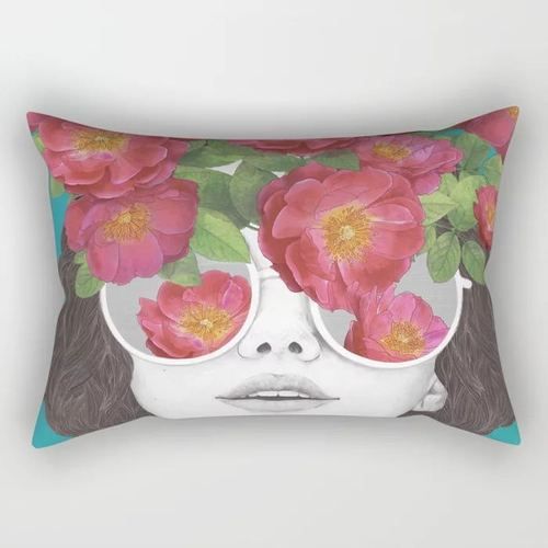 Decorative Scenic Print Cushion Cover with Zipper Closure - 30x50cm