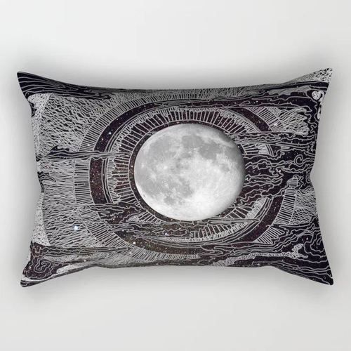 Decorative Scenic Print Cushion Cover with Zipper Closure - 30x50cm