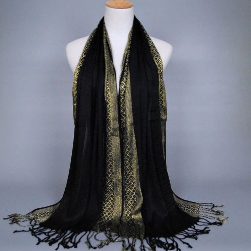 LOVOSME Luxury Cotton Scarf - Multifunctional Solid Colour Wrap - 5