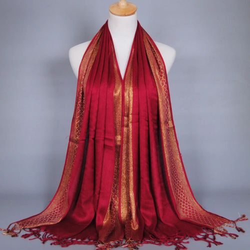 LOVOSME Luxury Cotton Scarf - Multifunctional Solid Colour Wrap