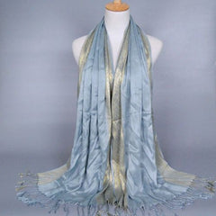 LOVOSME Luxury Cotton Scarf - Multifunctional Solid Colour Wrap