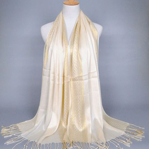LOVOSME Luxury Cotton Scarf - Multifunctional Solid Colour Wrap - 10
