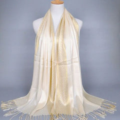 LOVOSME Luxury Cotton Scarf - Multifunctional Solid Colour Wrap