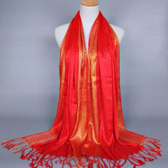 LOVOSME Luxury Cotton Scarf - Multifunctional Solid Colour Wrap